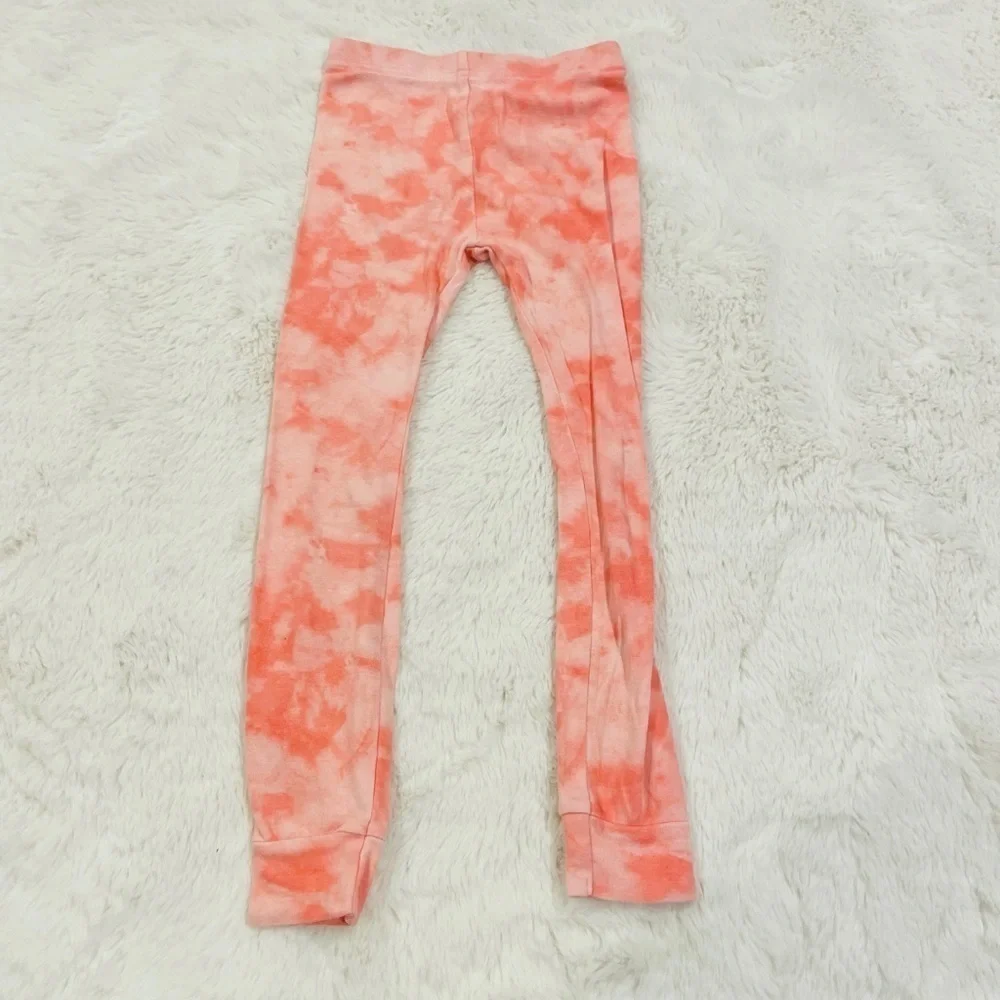 Old Navy Pink Heart Tie Dye Print 2 Piece Pajama PJ Set Toddler Girl’s Size 6T